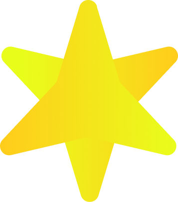 Rounded yellow gradient rectangle and circle figures