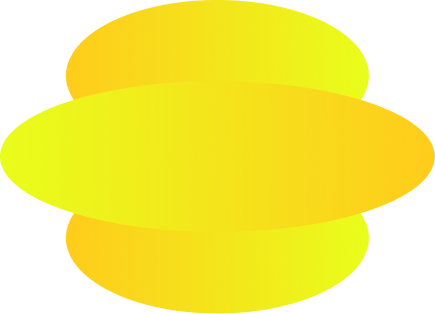 Rounded yellow gradient rectangle and circle figures